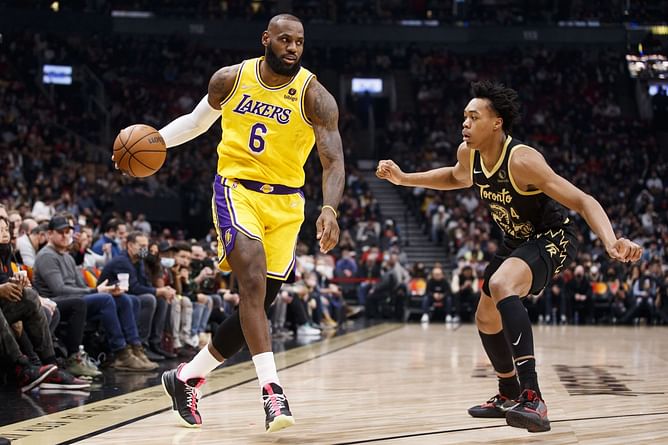 Video: "He's d**keating with a hat on!"- Toronto Raptors forward hilariously calls out LeBron James' fans on an online stream
