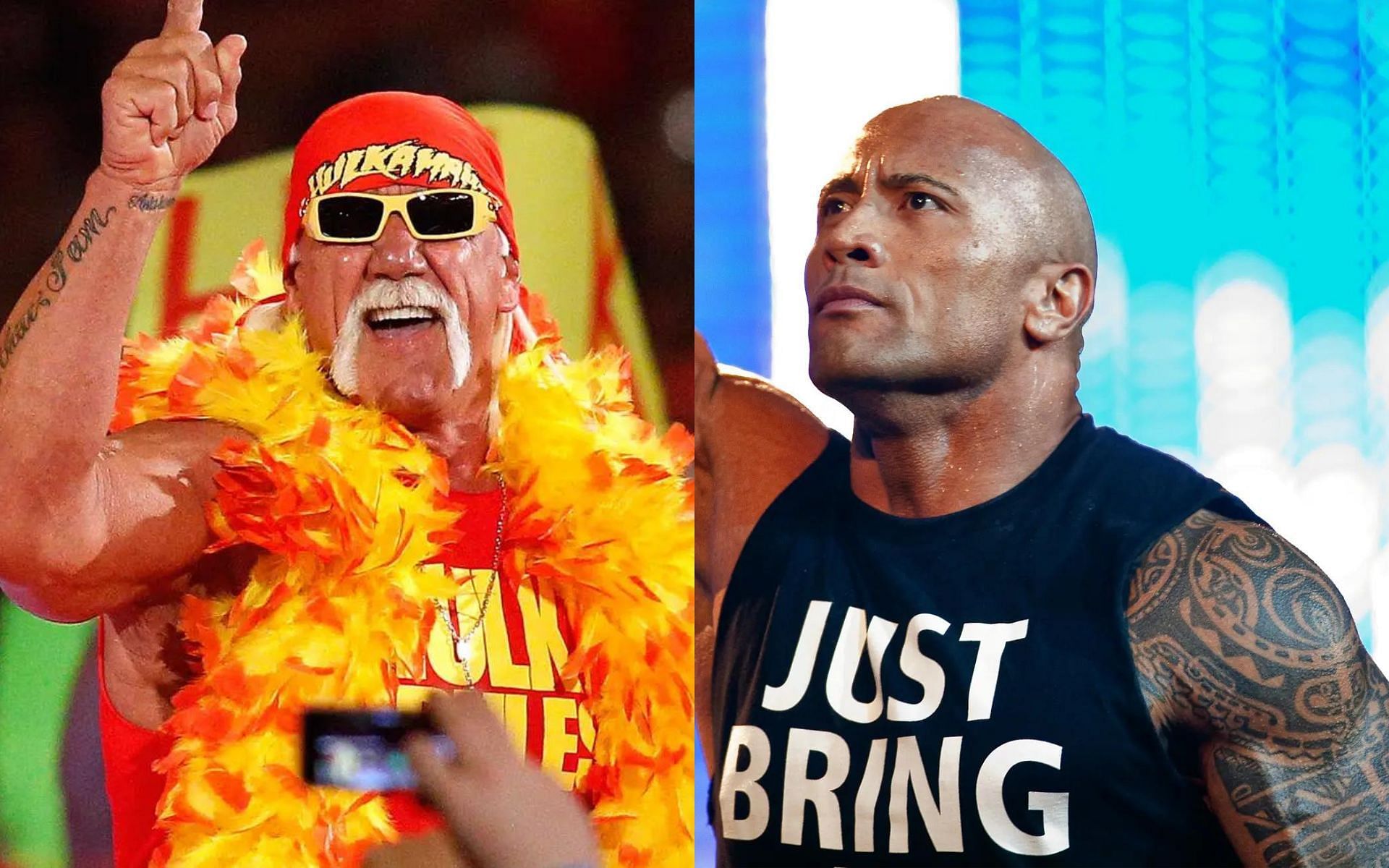 The Immortal Hulk Hogan (Left) and The Great One The Rock (Right)