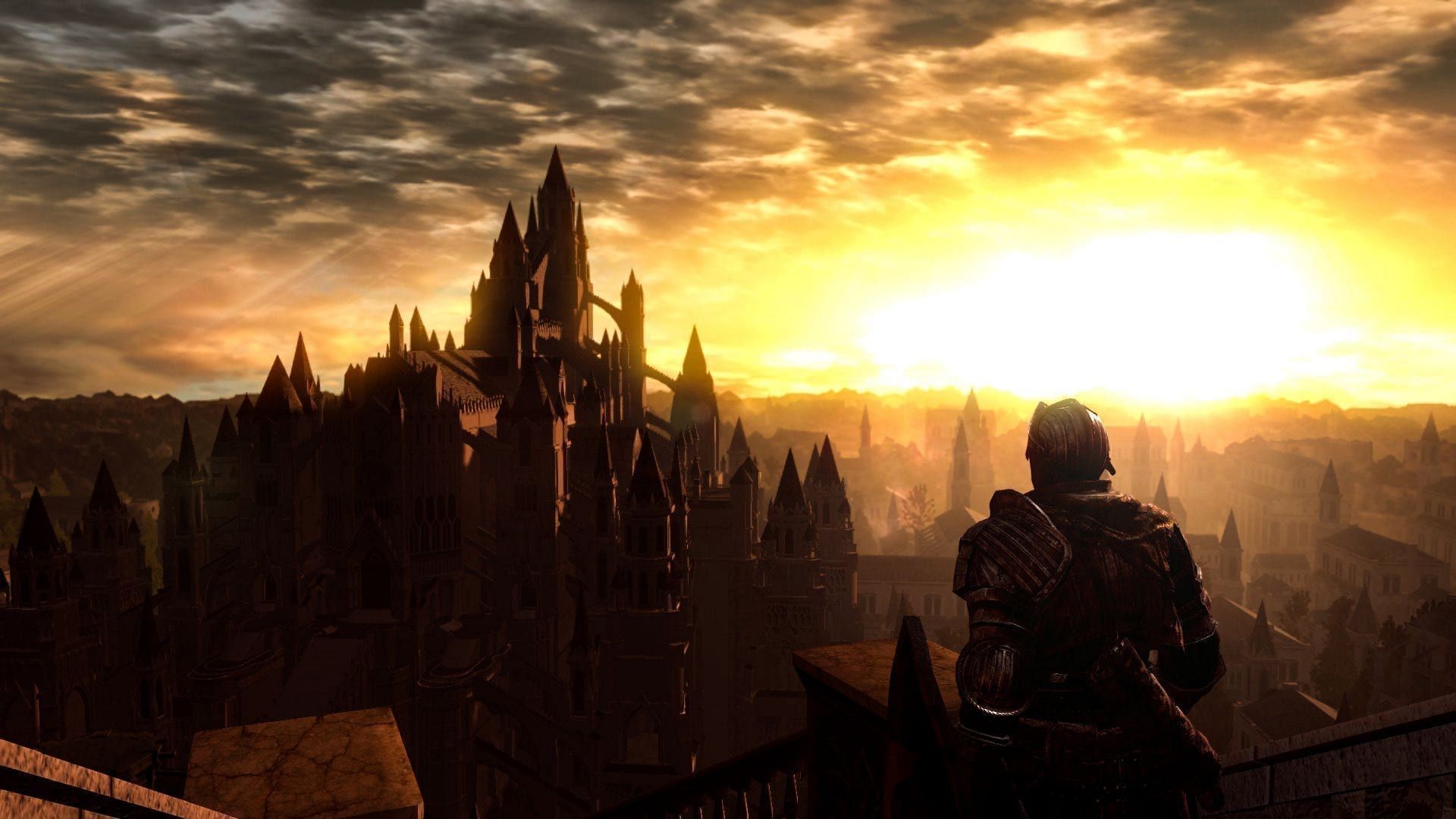 Anor Londo&rsquo;s first view in Dark Souls (Image via FromSoftware)