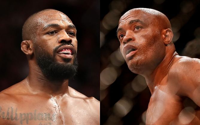 "Jones would have absolutely ragdolled him" - Fans split in their picks as they react to iconic image of Anderson Silva and Jon Jones sparring
