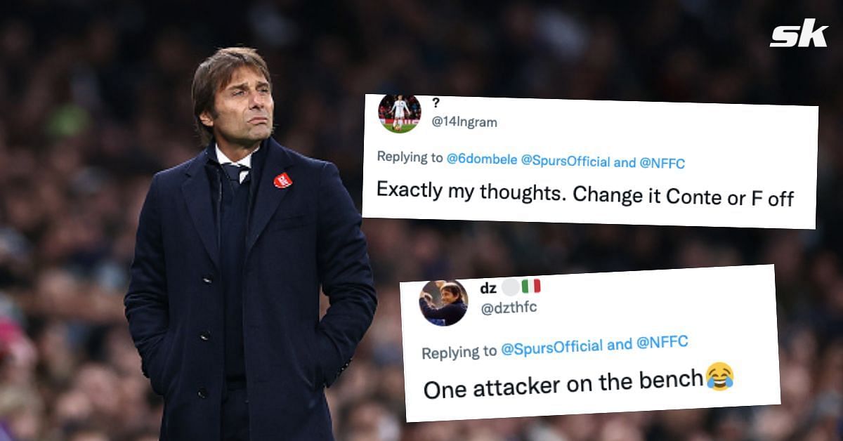 Tottenham fans sound off Antonio Conte for his decision to not start two players