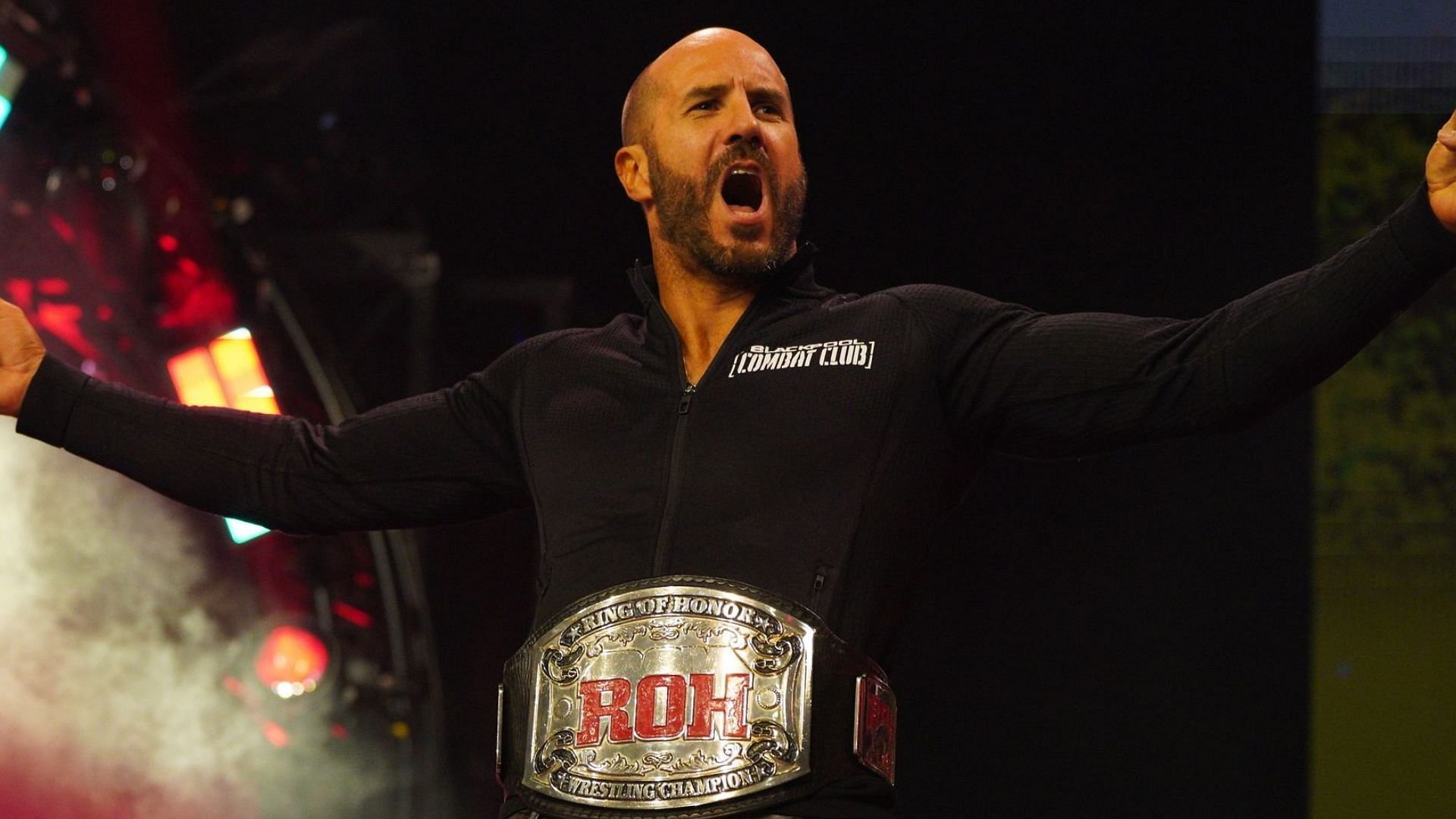 Claudio Castagnoli as the ROH World Champion in 2022