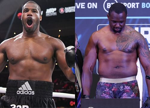 Daniel Dubois (left), Dillian Whyte (right)