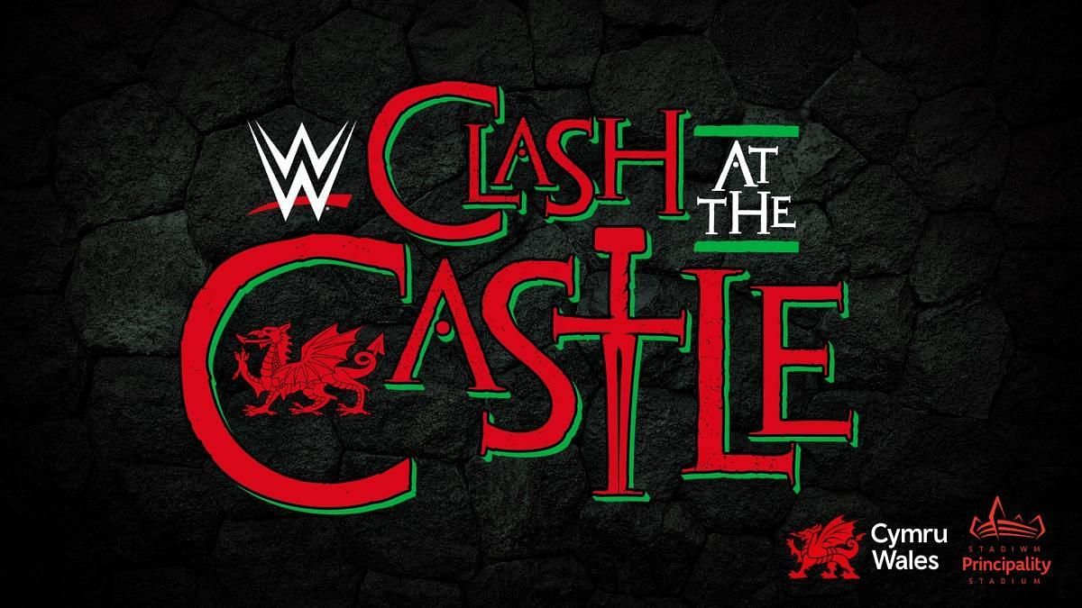 The official poster for WWE Clash at the Castle 2022