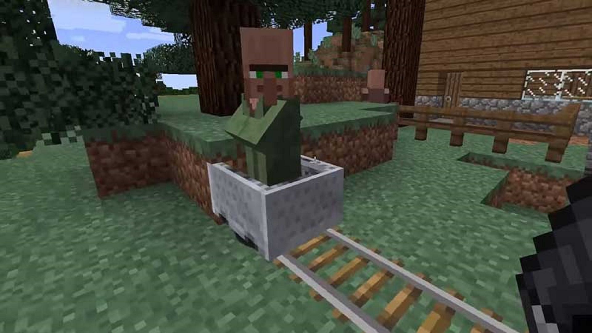 Minecraft villagers can be transported in various ways (Image via Mojang)