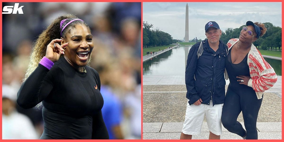 Serena Williams visits the Washington Monument