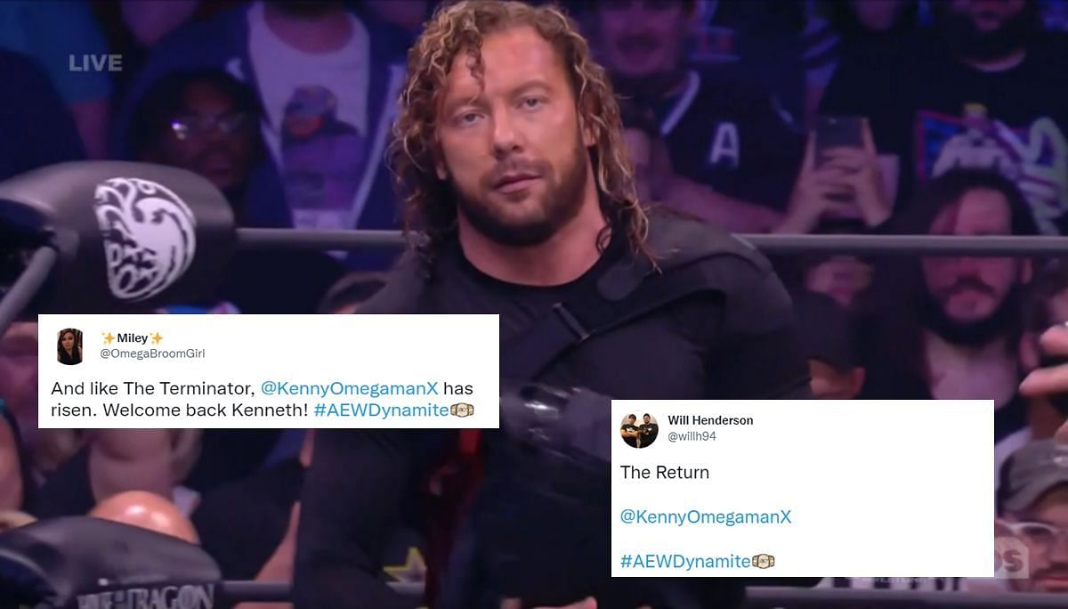 Wrestling world erupts to Kenny Omega s shocking return to AEW