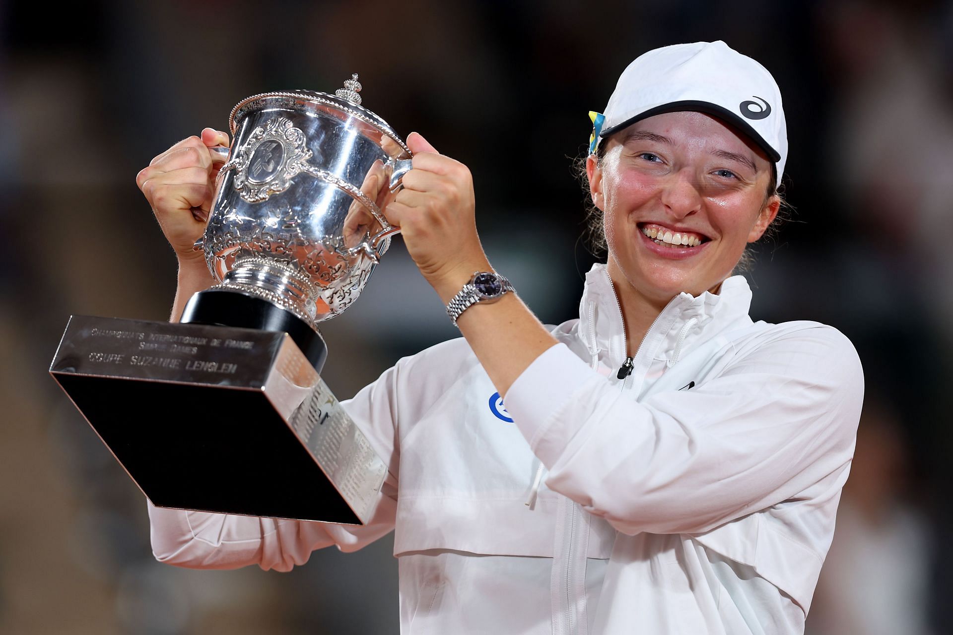 Iga Swiatek with her second French Open title