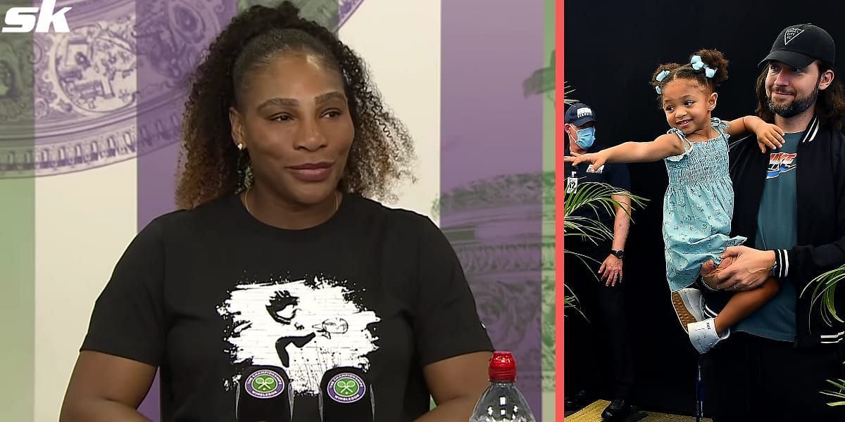 Serena Williams [left] revealed that she and her husband Alexis Ohanian [right] are trying for a second child.