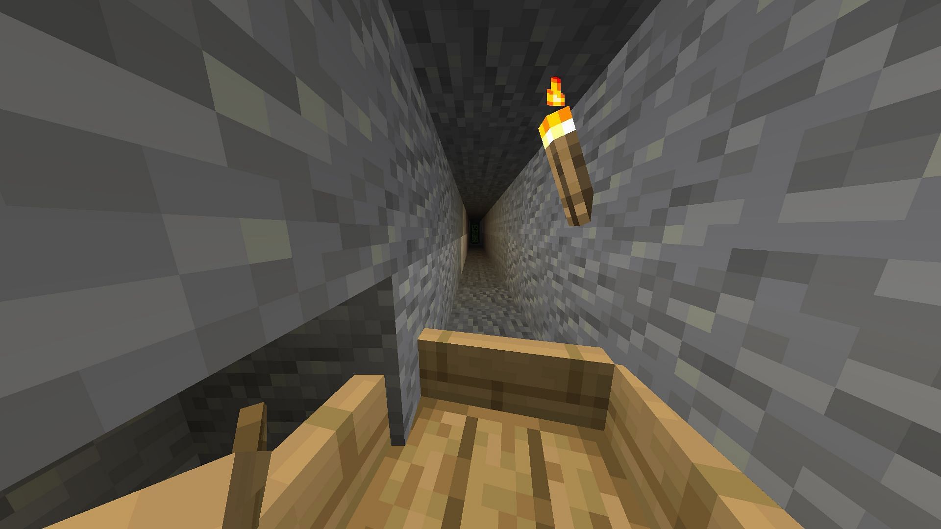 A boat used for the x-ray glitch (Image via Mojang)