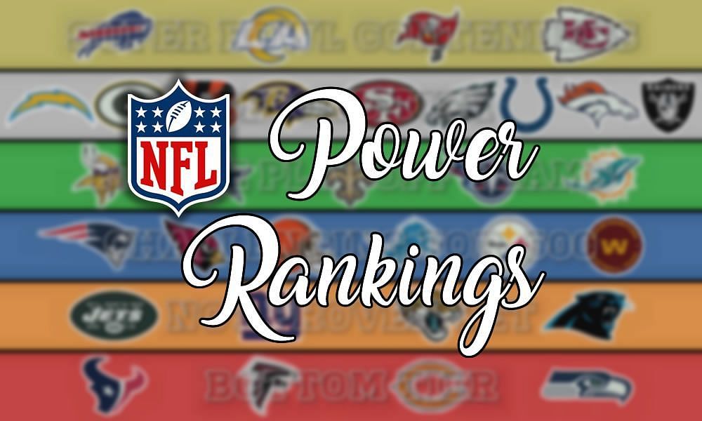 2022 NFL Power Rankings with tiers
