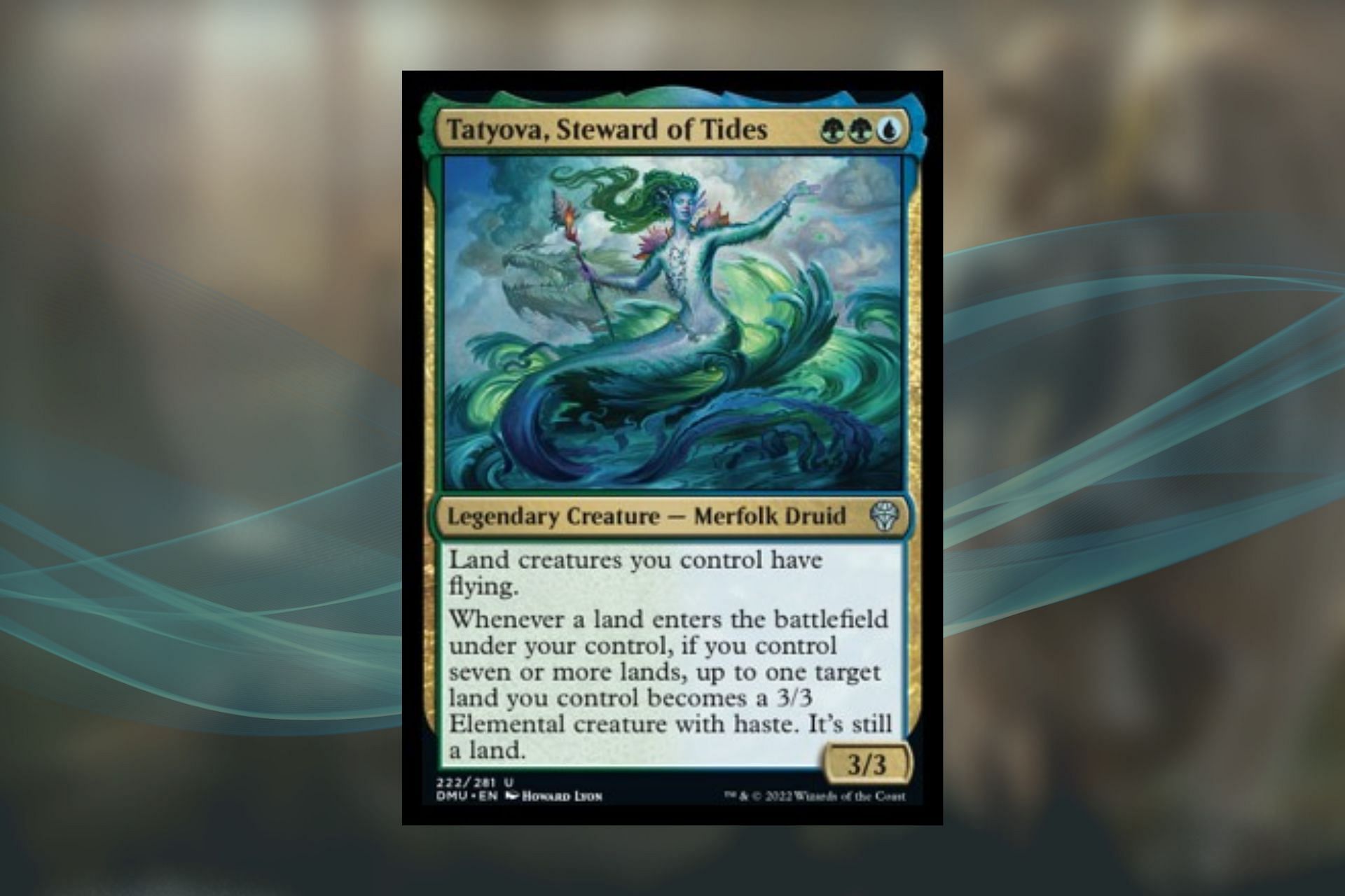 Tatyova, Steward of Tides is a great new Merfolk lord for Magic: The Gathering (Image via Wizards of the Coast)