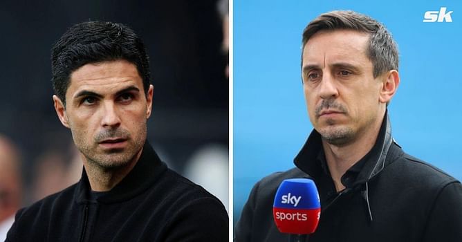 “My concern is just purely around that” – Gary Neville makes bold prediction on why Arsenal might miss out on top four