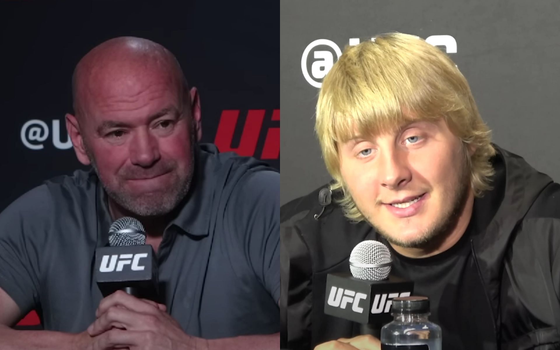 Dana White (left), Paddy Pimblett (right) [Images courtesy of TheMacLife on YouTube]