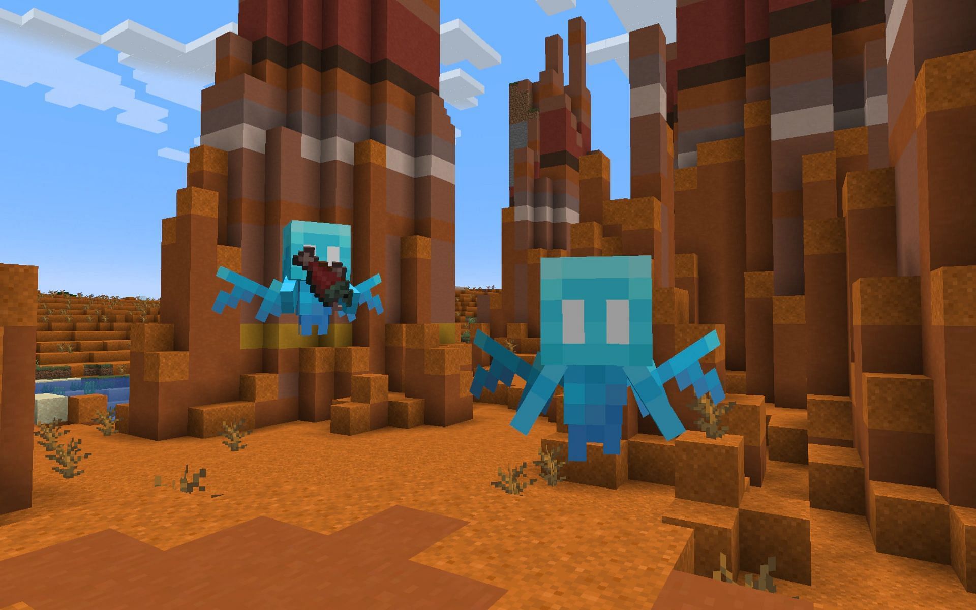 Two allays in Minecraft (Image via Minecraft)