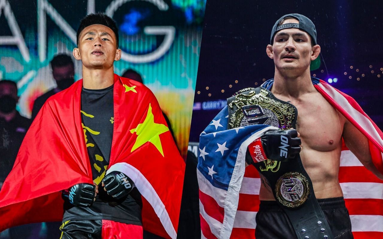 (left) ONE featherweight world title contender Tang Kai and (left) the reigning featherweight king Thanh Le [Credit: ONE Championship]