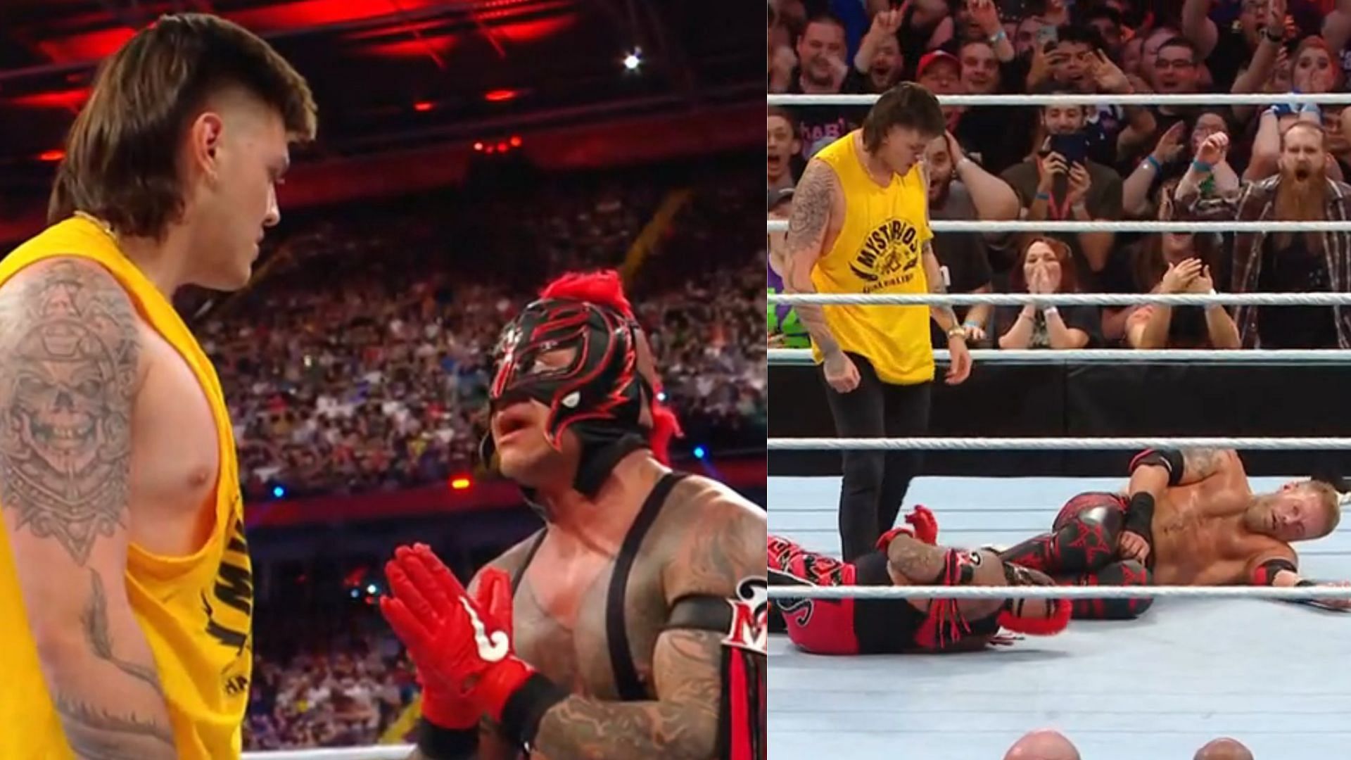 Dominik Mysterio turned heel on his dad.