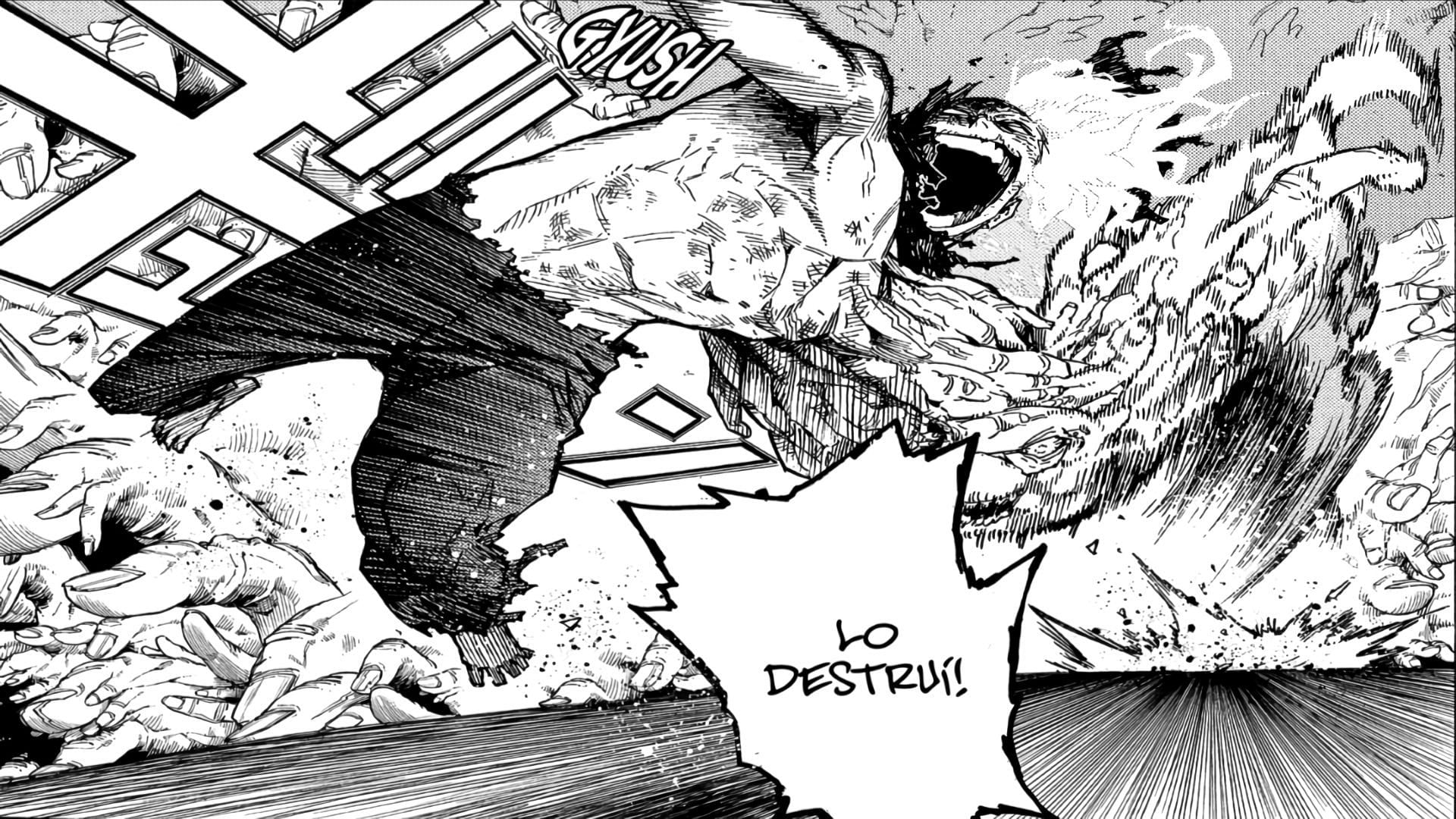 Shigaraki attacking Bakugo in My Hero Academia Chapter 365 (Image via Kohei Horikoshi/ Shueisha)