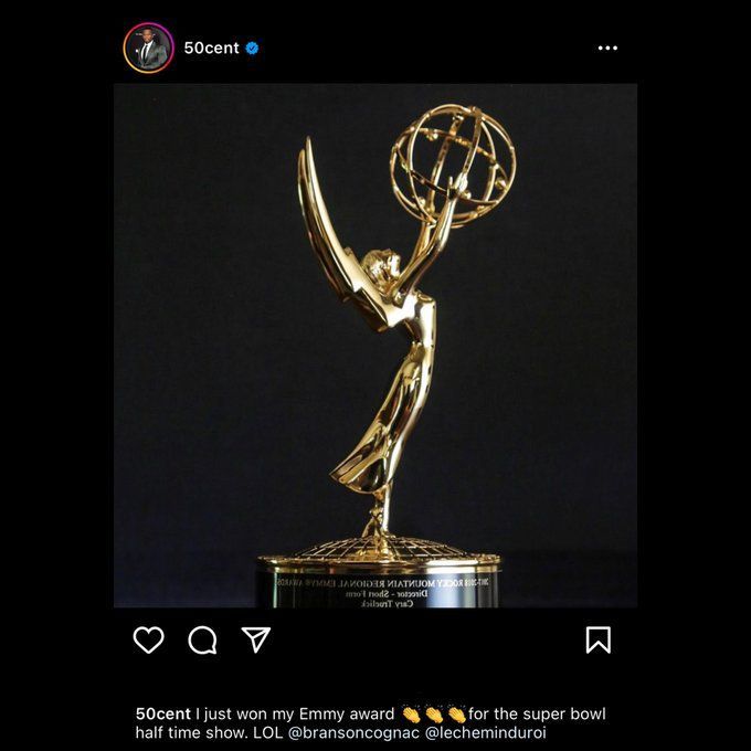 50 Cent Appears to Throw Shot at The Game After Winning Emmy - XXL