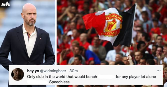 "Delusion on a different level" "Getting ridiculous at this stage" - Manchester United fans left 'speechless' by Ten Hag's decision to start 25-year-old against Arsenal