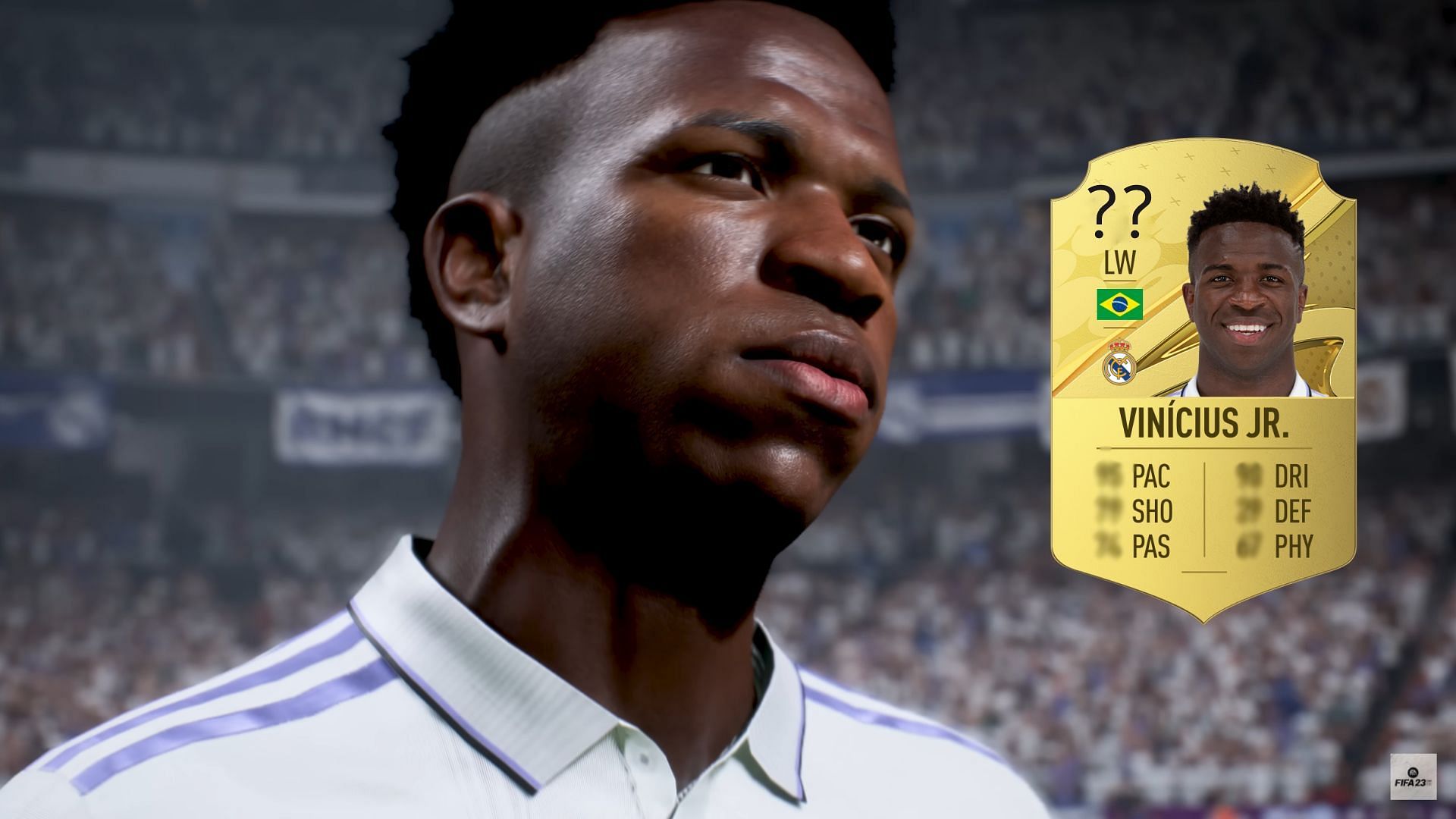 Is Vinicius the best left winger in FIFA 23? (Image via EA Sports)