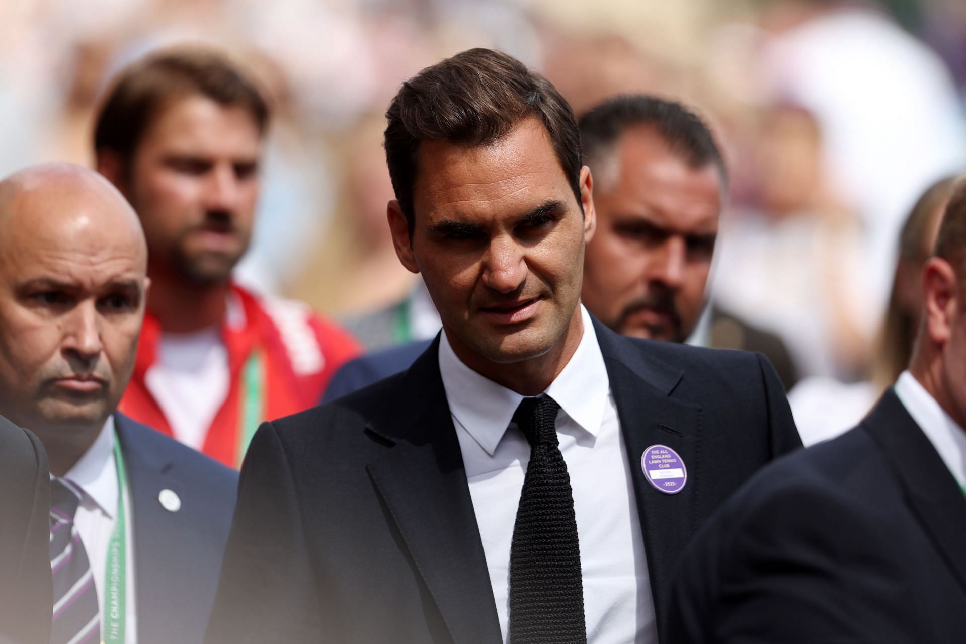 Federer was present at this year&#039;s Wimbledon, but was unable to participate due to the knee injury
