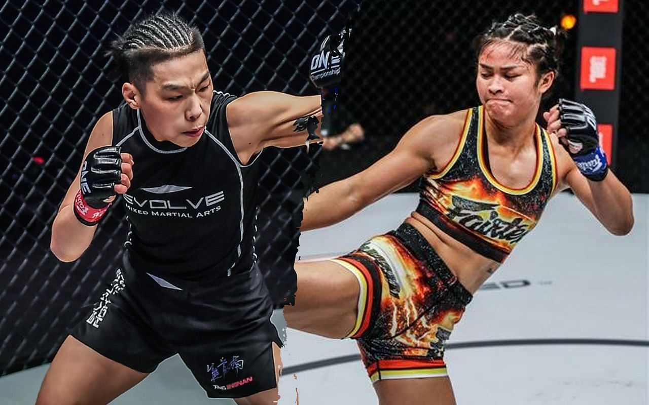 Xiong Jing Nan (left) and Stamp Fairtex (right) [Photo Credits: ONE Championship]