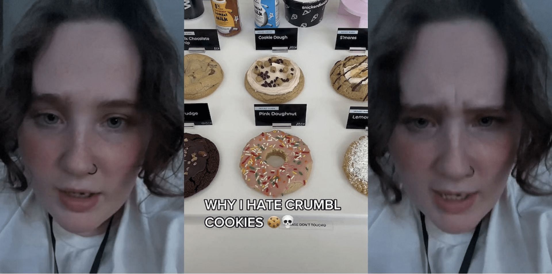Former Cookie Crumbl employee talks about how the chain exploits the employees. (Image via TikTok)
