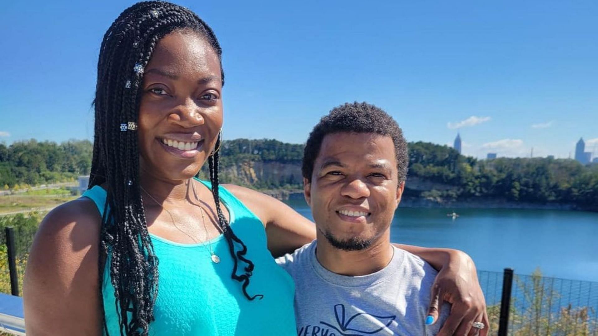 Newlyweds Glenda and Lumumba to participate in The Amazing Race 2022 airing Wednesday (Image via glendareneeroberts/Instagram)