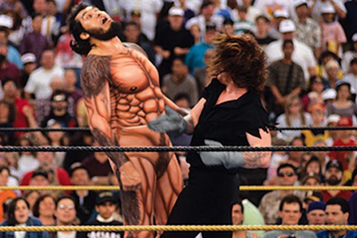 The Undertaker went one-on-one with the humungous Giant Gonzalez at WrestleMania IX