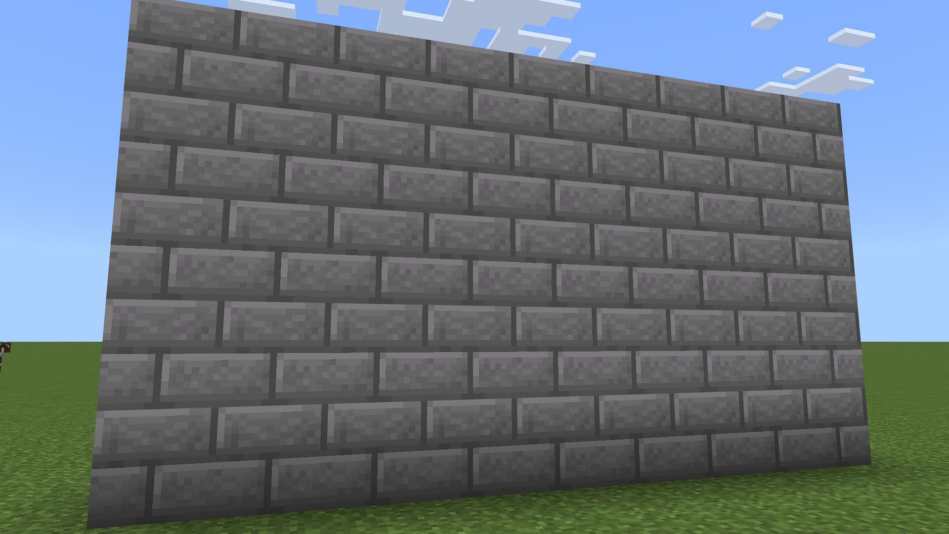Most classic wall to build for a strong infrastructure in Minecraft (Image via Mojang)