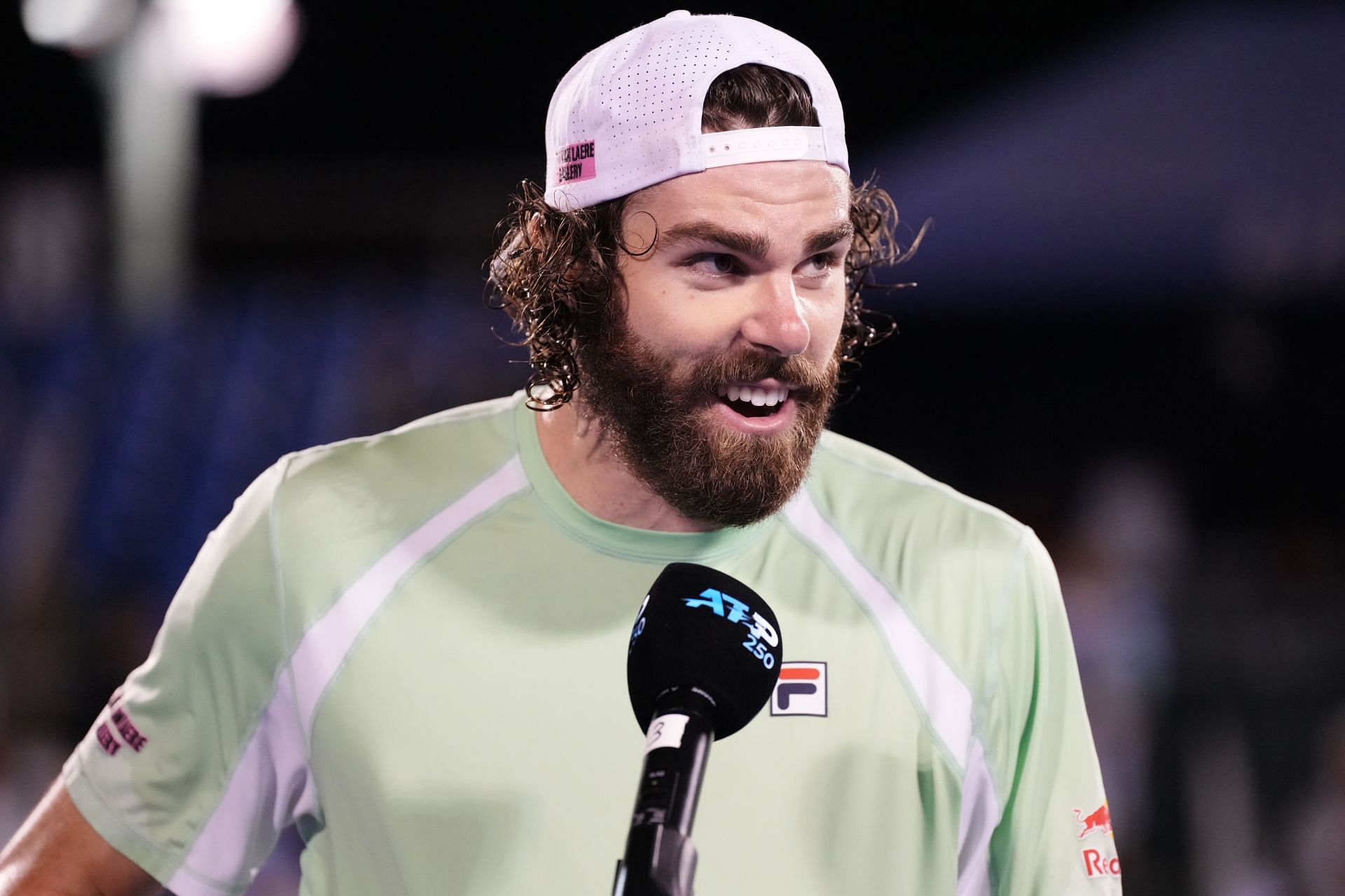 Reilly Opelka made his commentary debut at the Laver Cup