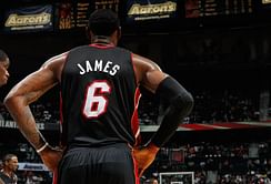 Which jersey numbers has LeBron James donned in his NBA career?
