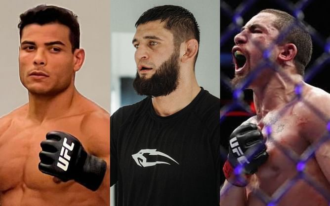Paulo Costa claims he can beat Khamzat Chimaev and Robert Whittaker in the "same round" following scuffle with 'Borz'