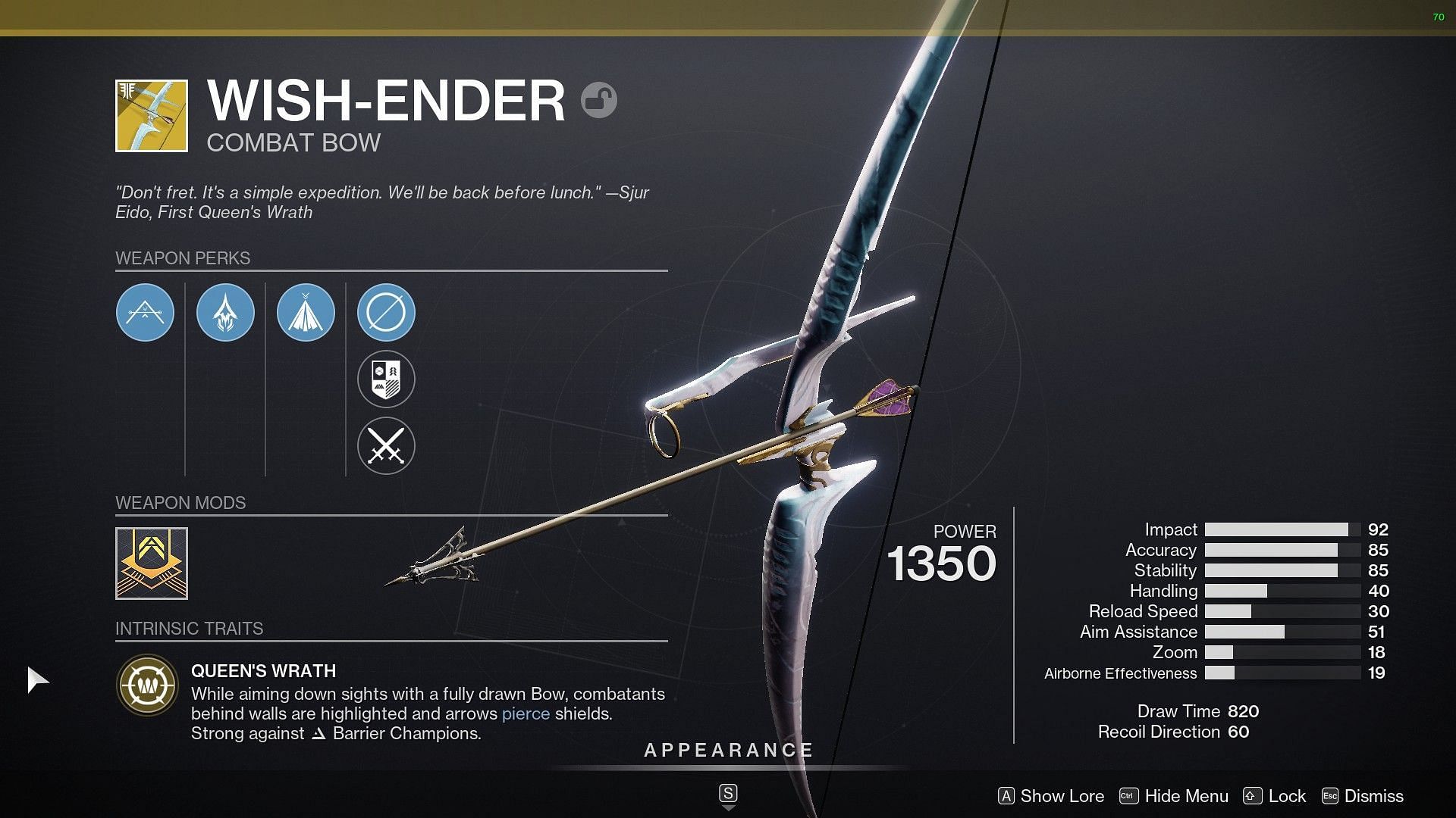 Wish Ender Bow (Image via Destiny 2)