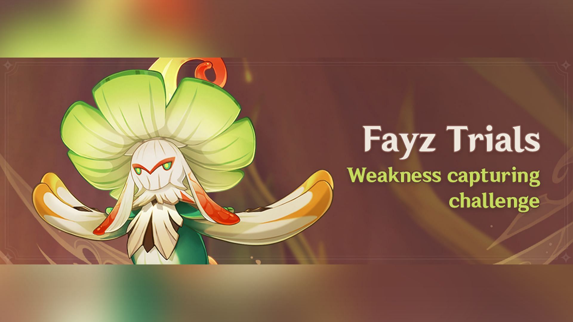 Fayz Trials, a weakness capturing challenge event (Image via HoYoverse)