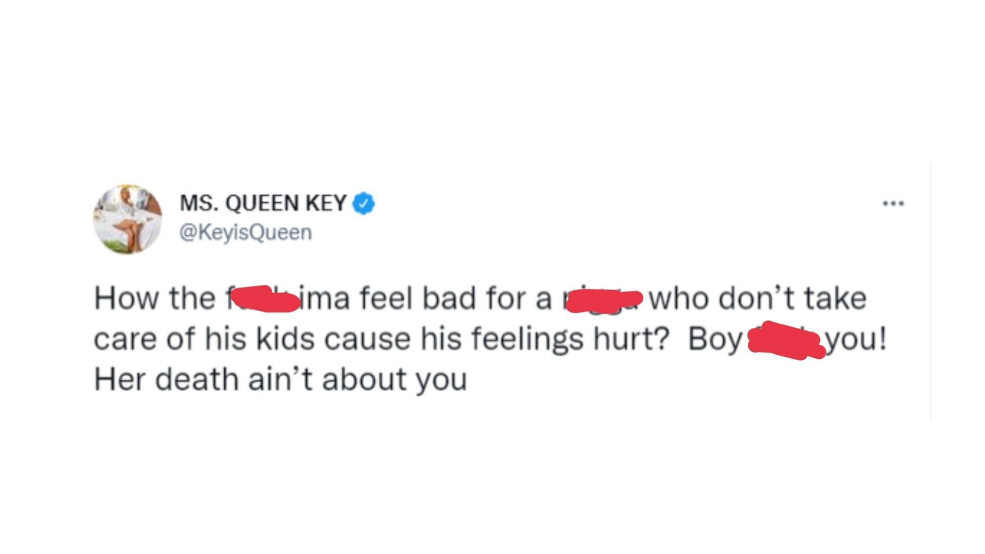 Another tweet by Queen Key (Image via KeyisQueen/Twitter)