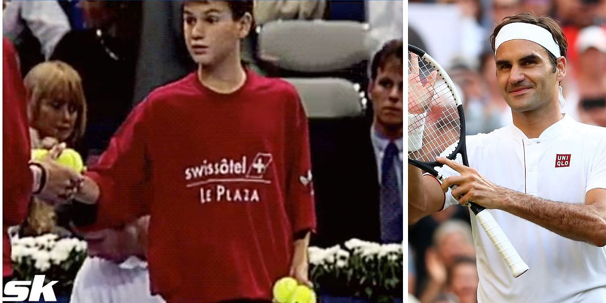 Roger Federer was a ball boy before becoming a tennis icon