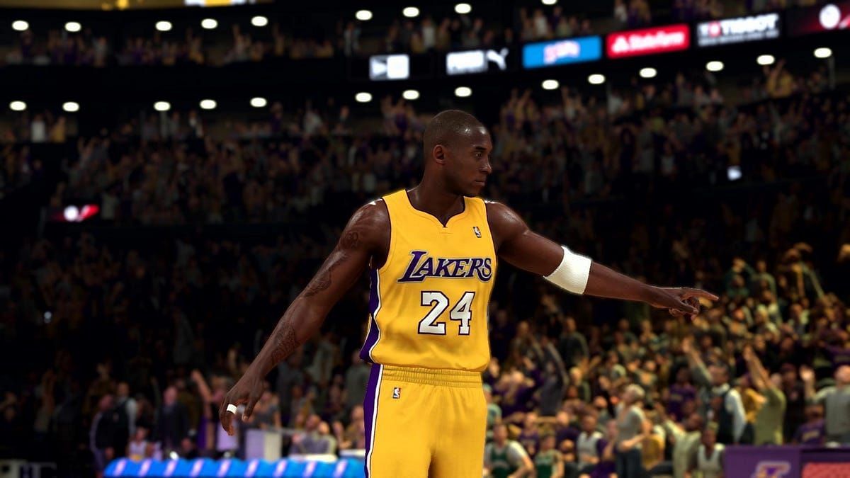 Kobe Bryant of the LA Lakers as seen in NBA 2K20