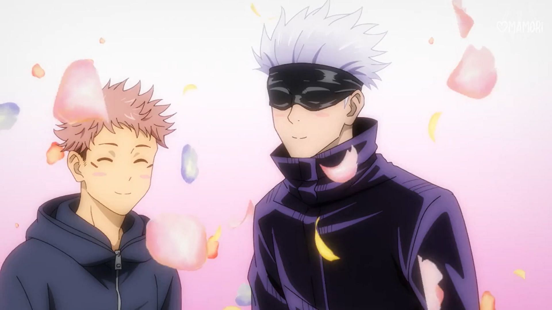 Itadori Yuji and Gojo Satoru in Jujutsu Kaisen (Image via MAPPA)