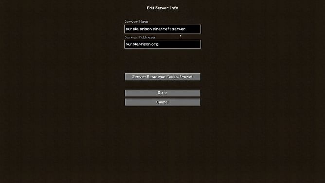 What is a server address in Minecraft?