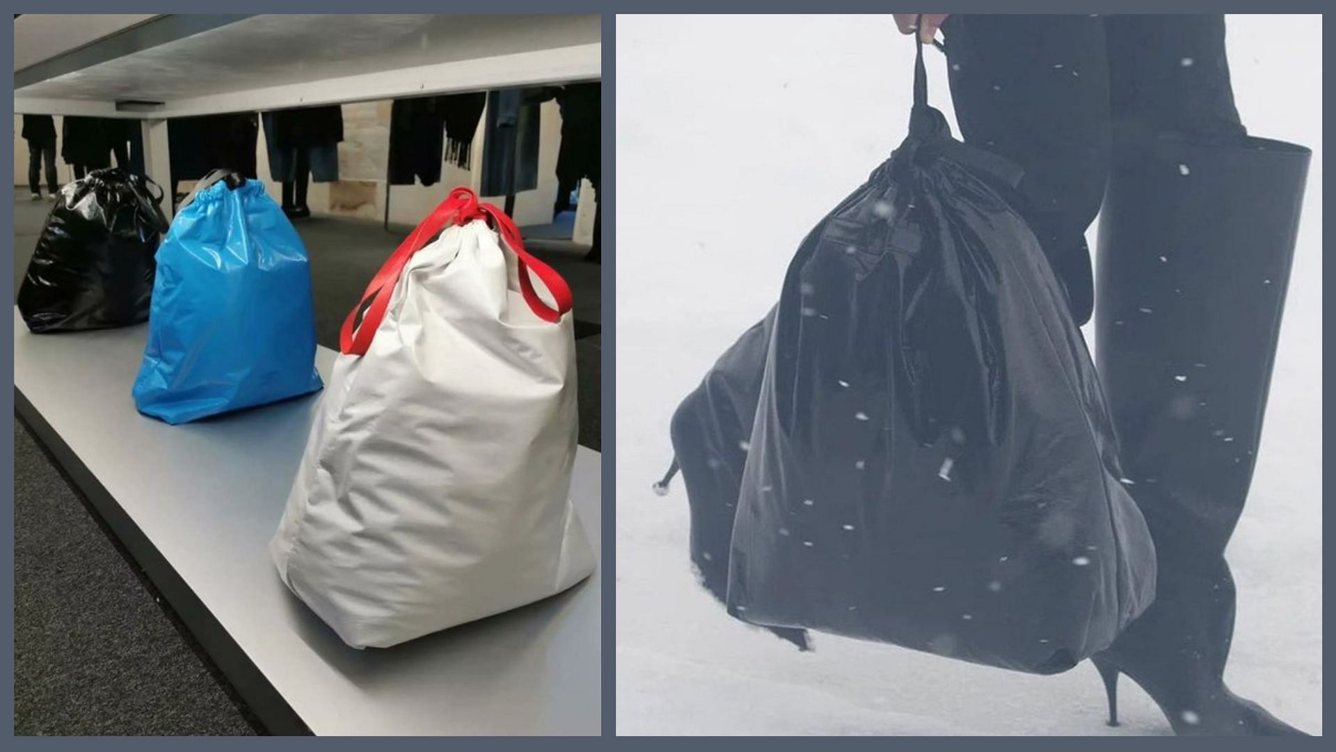 Take a closer look at the Trash Pouch Bag (Image via Balenciaga)
