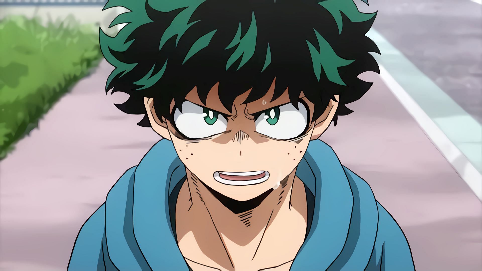 Deku as seen in the My Hero Academia anime (Image via Studio Bones)