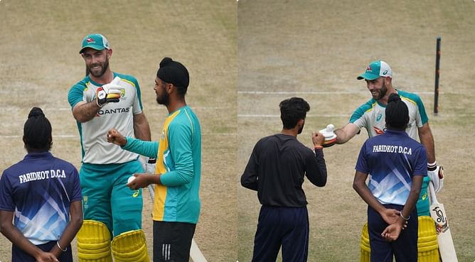 IND vs AUS: टी20 सीरीज की शुरुआत से पहले ग्लेन मैक्सवेल ने किया दिल जीतने वाला काम, देखिये तस्वीरें