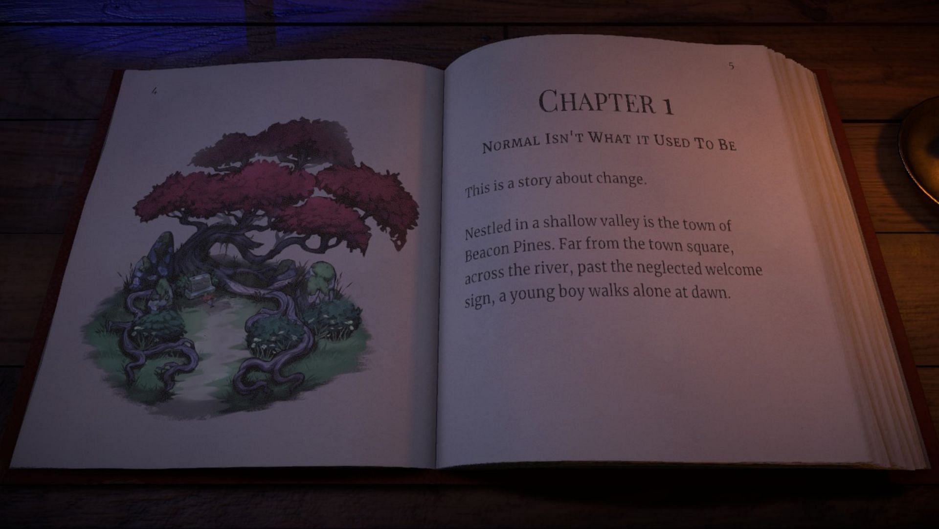 The storybook presentation of the story (Image via Hiding Spot)