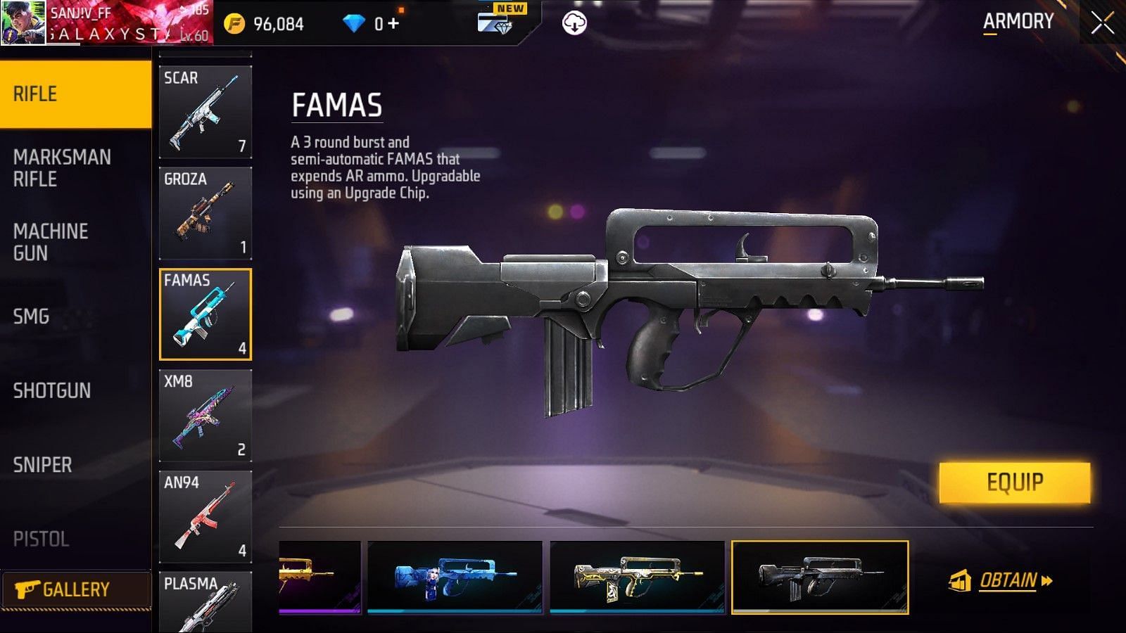 FAMAS-II (Image via Garena)