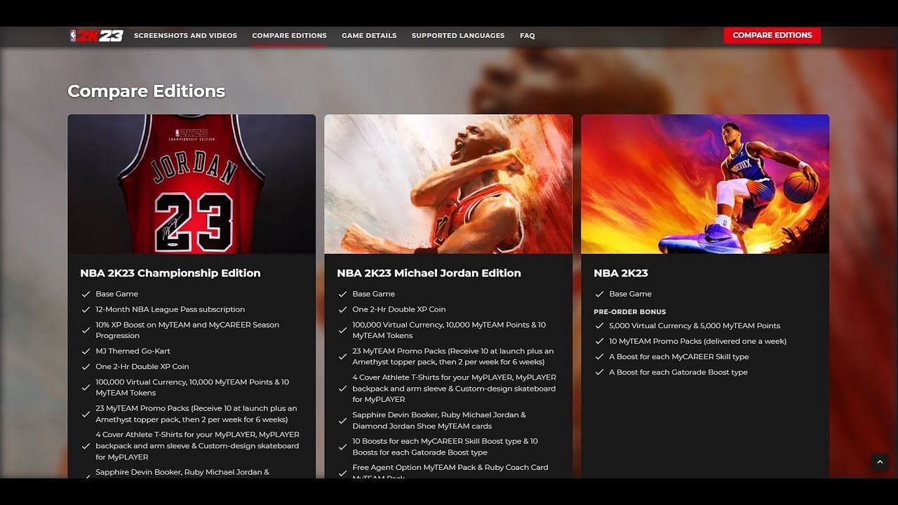 What is NBA 2K23 Michael Jordan edition? Outlining possible differences