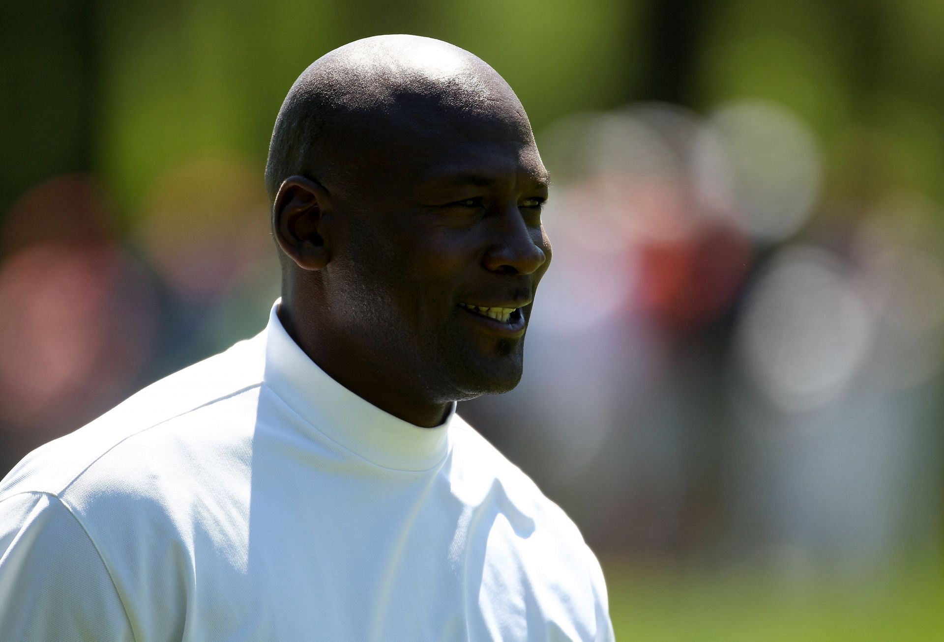 Michael Jordan pictured while golfing.