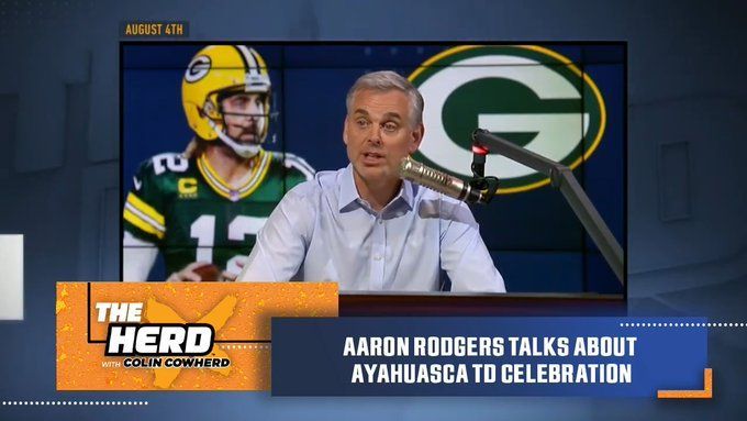 Aaron Rodgers breaks down ayahuasca tea TD celebration vs. Bears, THE HERD