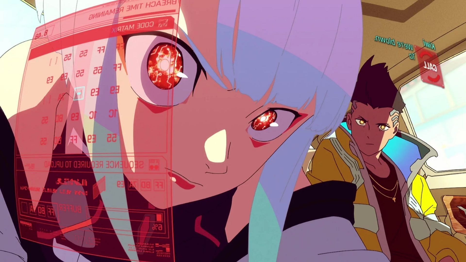 A screenshot from the anime